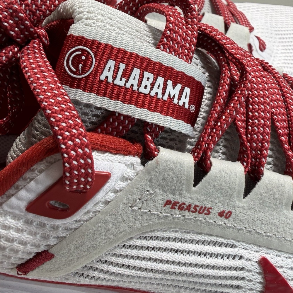 Nike Women's University Of Alabama Sneaker 5.5 White Grey Crimson - Picture 11 of 13